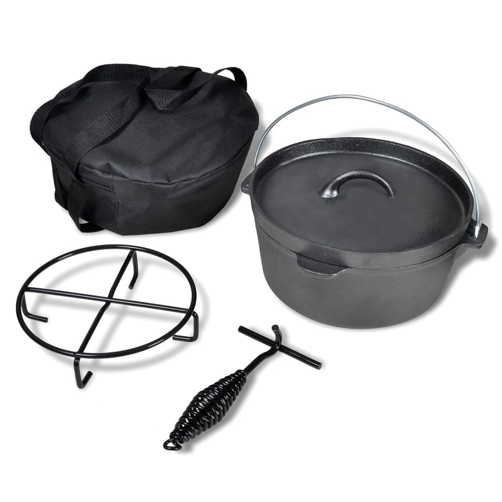 vidaXL Braadpan 4,2 L inclusief accessoires