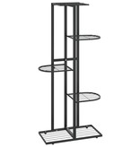 vidaXL Bloemenstandaard met 5 lagen 43x22x98 cm metaal zwart