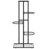 vidaXL Bloemenstandaard met 5 lagen 43x22x98 cm metaal zwart