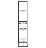 vidaXL Bloemenstandaard met 5 lagen 43x22x98 cm metaal zwart