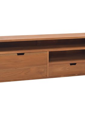 vidaXL Tv-meubel 110x30x40 cm massief teakhout