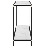 vidaXL Wandtafel 120x35x75 cm gehard glas wit