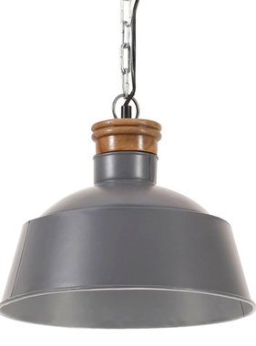 vidaXL Hanglamp industrieel E27 32 cm grijs