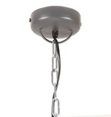 vidaXL Hanglamp industrieel E27 32 cm grijs