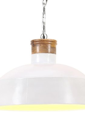 vidaXL Hanglamp industrieel E27 42 cm wit