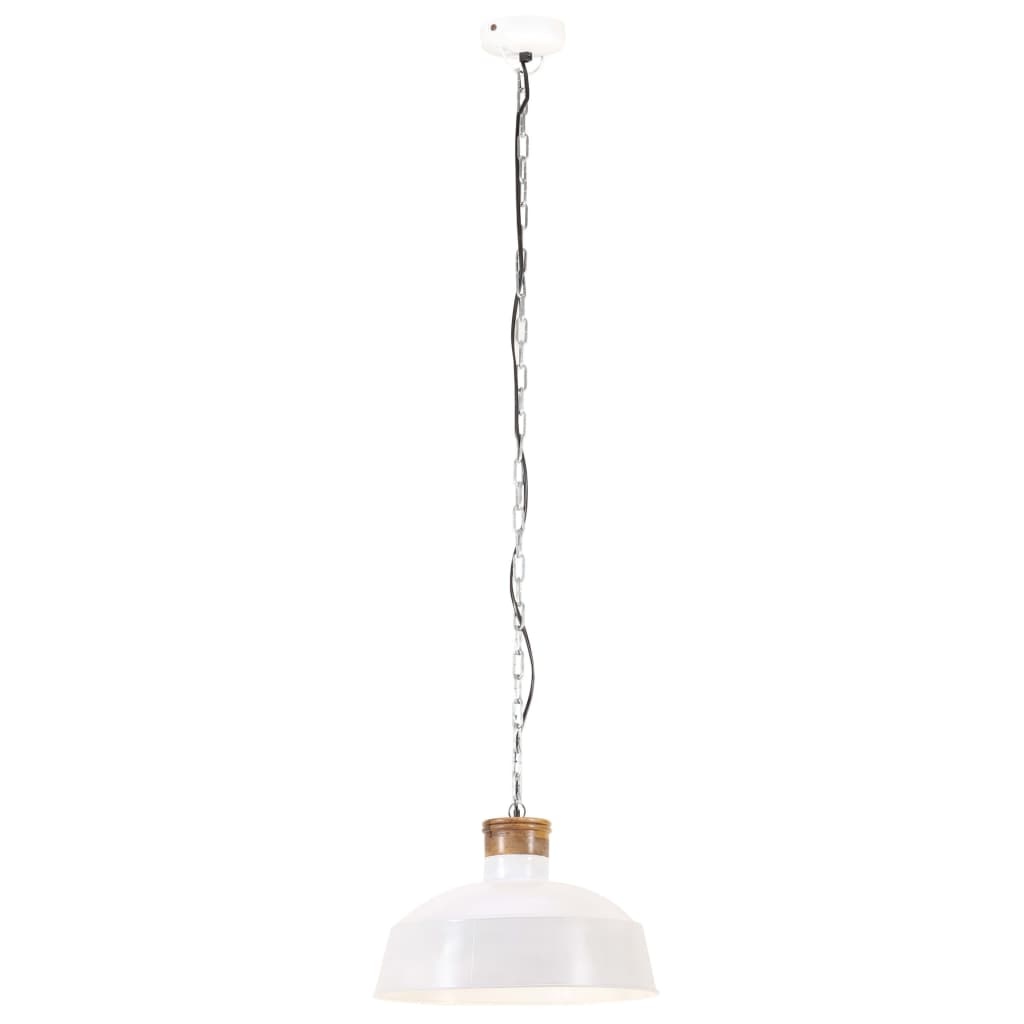 vidaXL Hanglamp industrieel E27 42 cm wit