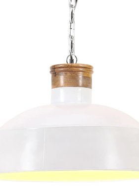 vidaXL Hanglamp industrieel E27 58 cm wit