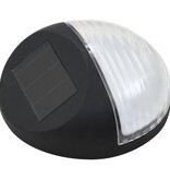 vidaXL Solarwandlampen LED 24 st rond zwart