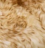 VidaXL Vloerkleed 60x180 cm schapenvacht gemêleerd bruin