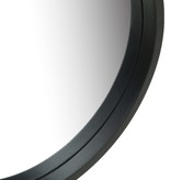 vidaXL Wandspiegel met band 50 cm zwart