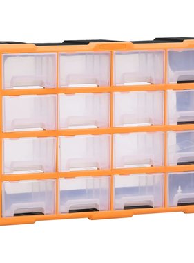 VidaXL Organiser met 16 medium lades 52x16x37 cm