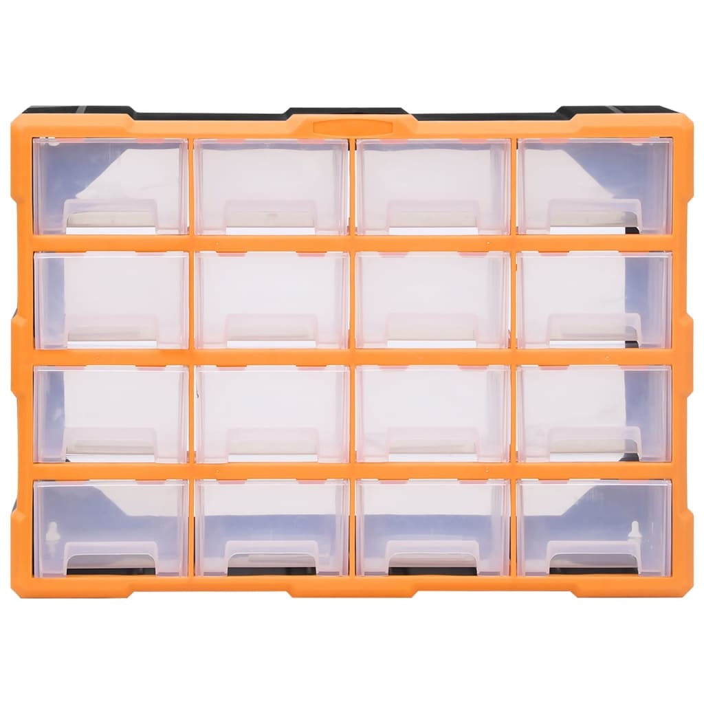 vidaXL Organiser met 16 medium lades 52x16x37 cm