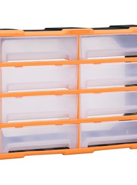 VidaXL Organiser met 8 grote lades 52x16x37 cm
