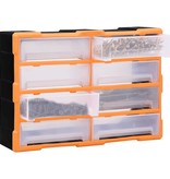 vidaXL Organiser met 8 grote lades 52x16x37 cm