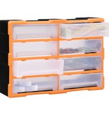 vidaXL Organiser met 8 grote lades 52x16x37 cm