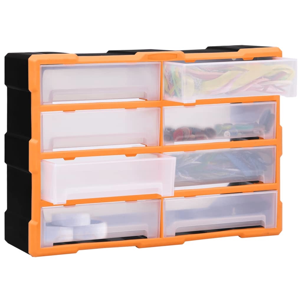 vidaXL Organiser met 8 grote lades 52x16x37 cm