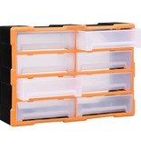 vidaXL Organiser met 8 grote lades 52x16x37 cm