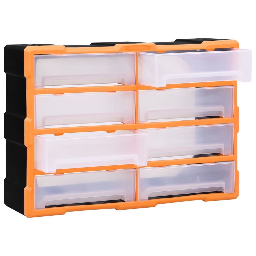 VidaXL Organiser met 8 grote lades 52x16x37 cm