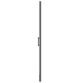VidaXL Douchedeur 100x178 cm gehard glas zwart
