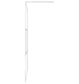 VidaXL Inloopdouchewand met stenenmotief 115x195 cm ESG-glas