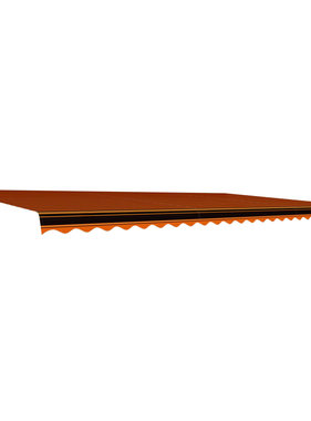 VidaXL Luifeldoek 600x300 cm canvas oranje en bruin