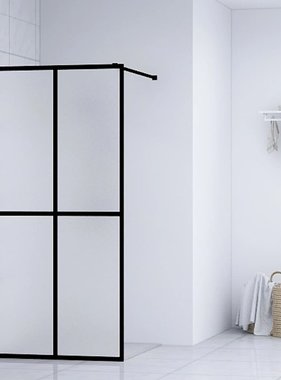 VidaXL Inloopdouchescherm 140x195 cm gehard glas