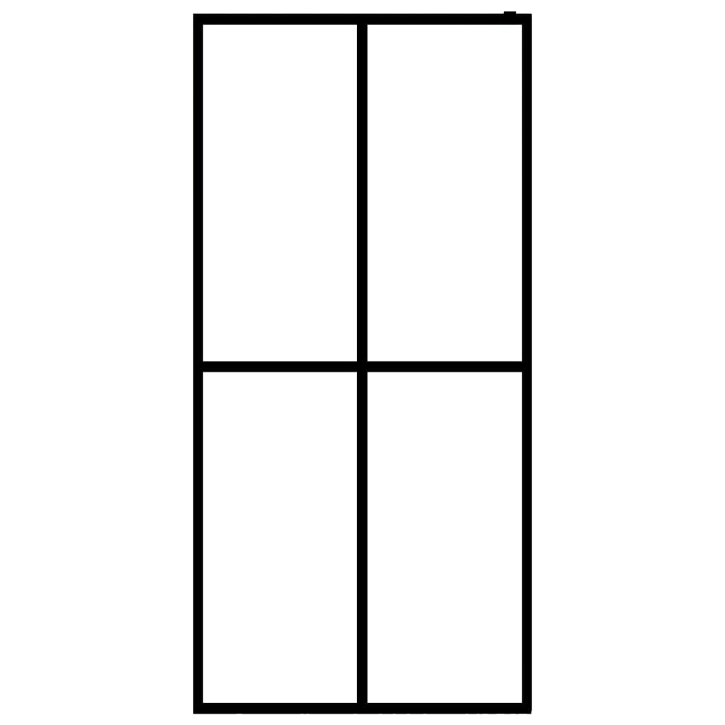 VidaXL Inloopdouchescherm 118x190 cm gehard glas