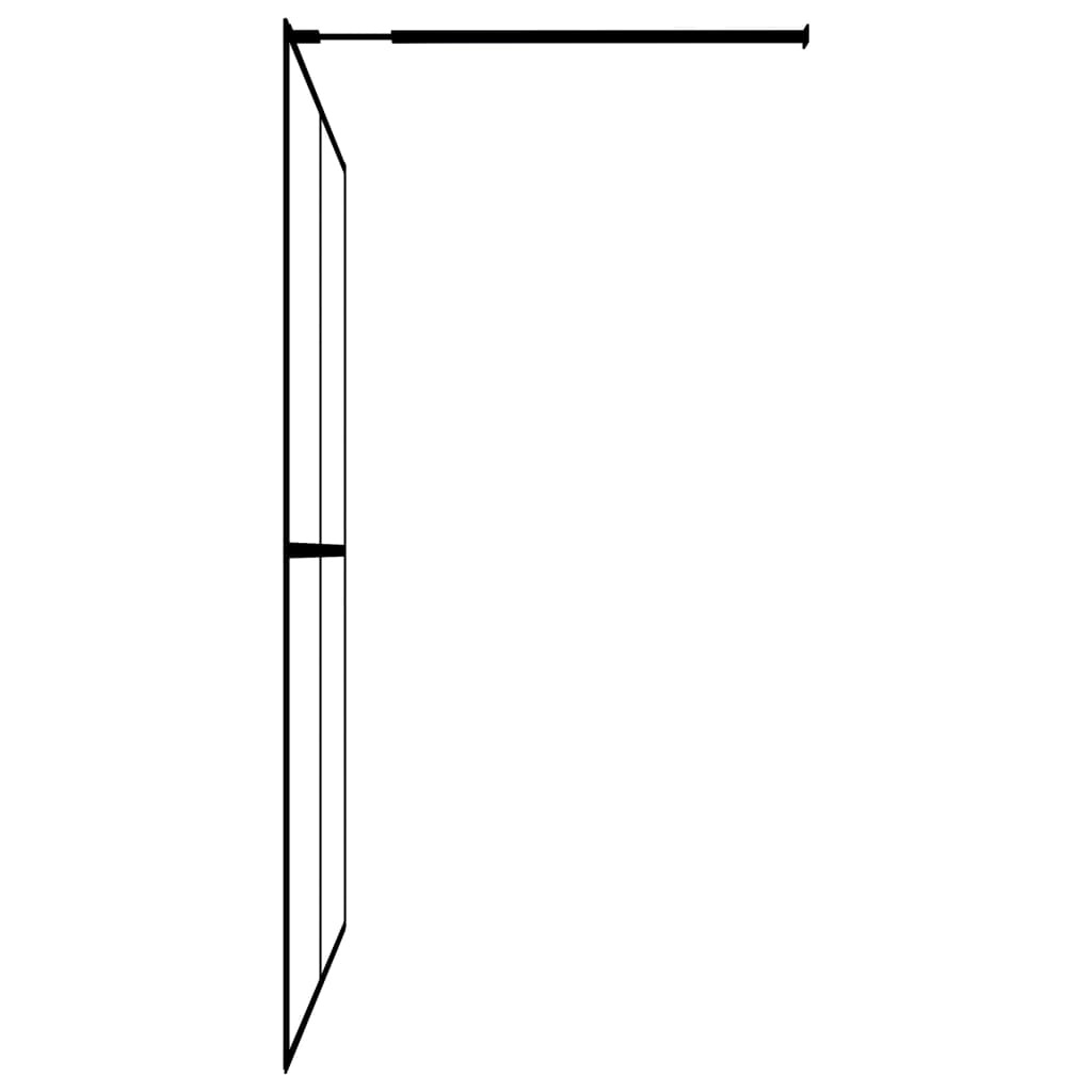 vidaXL Inloopdouchescherm 100x195 cm gehard glas