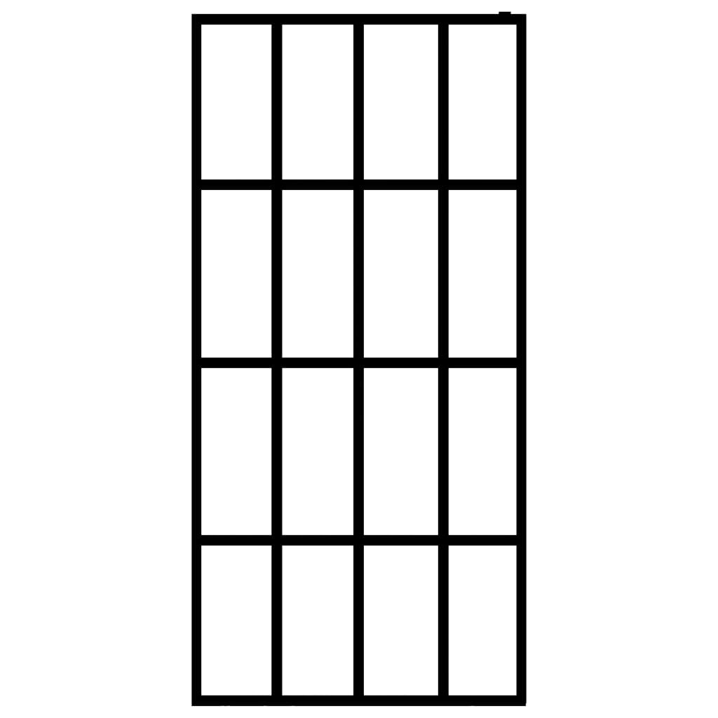 VidaXL Inloopdouchescherm 140x195 cm gehard glas