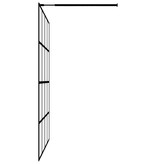 vidaXL Inloopdouchescherm 140x195 cm gehard glas