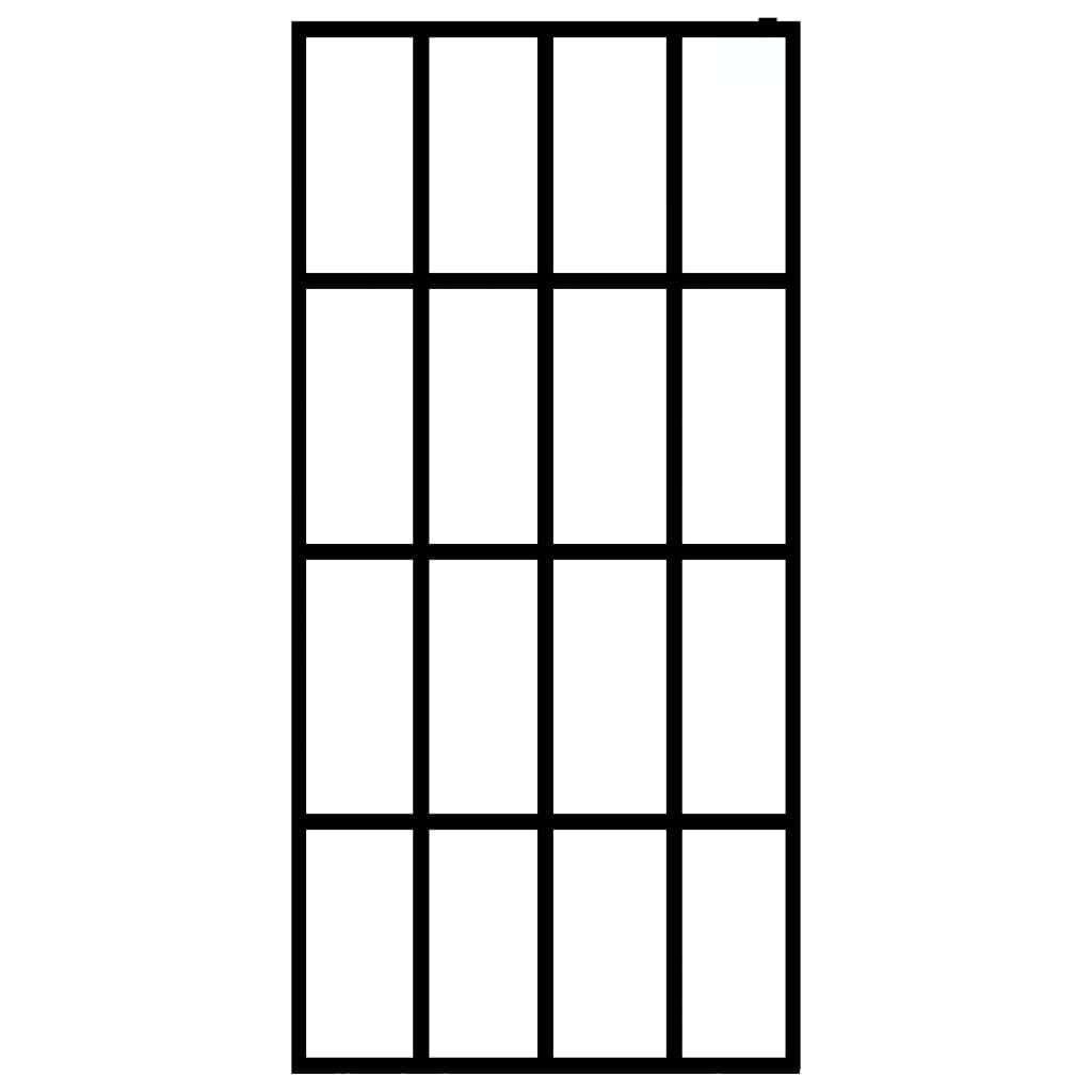 VidaXL Inloopdouchescherm 118x190 cm gehard glas