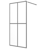 vidaXL Inloopdouchescherm 90x195 cm gehard glas