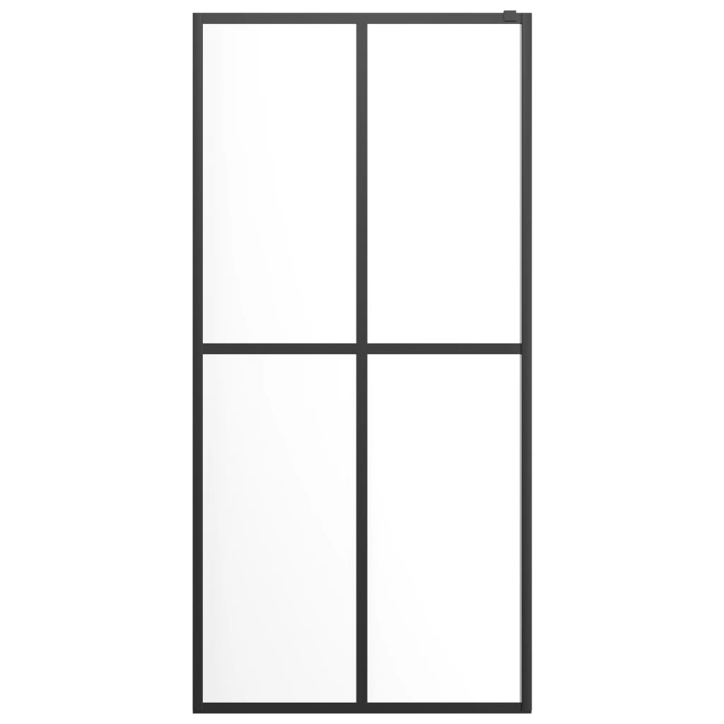 vidaXL Inloopdouchescherm 80x195 cm gehard glas