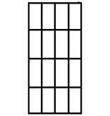 VidaXL Inloopdouchescherm 140x195 cm gehard glas