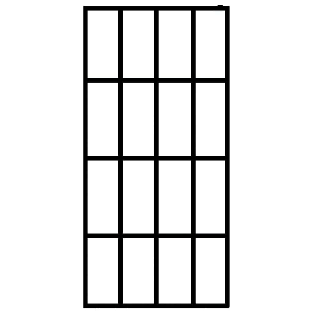 VidaXL Inloopdouchescherm 90x195 cm gehard glas