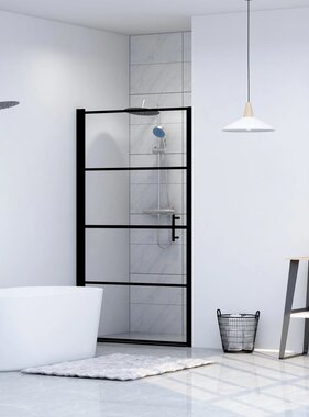 VidaXL Douchedeur 91x195 cm gehard glas