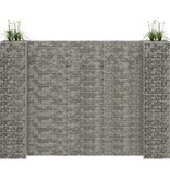 vidaXL Gabion plantenbak H-vormig 260x40x180 cm staaldraad