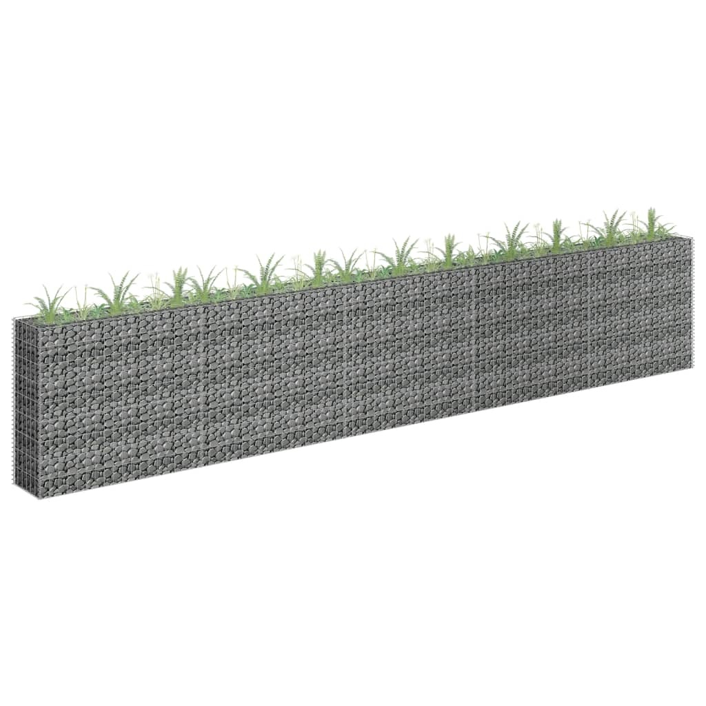 vidaXL Gabion plantenbak verhoogd 450x30x90 cm gegalvaniseerd staal