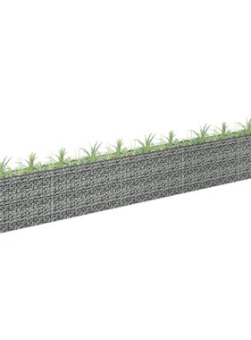 vidaXL Gabion plantenbak verhoogd 450x30x60 cm gegalvaniseerd staal