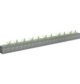 vidaXL Gabion plantenbak verhoogd 450x30x30 cm gegalvaniseerd staal