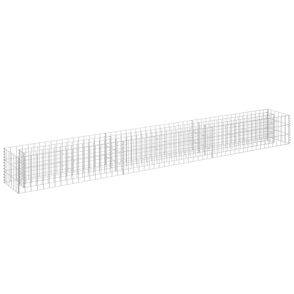 VidaXL Gabion plantenbak verhoogd 270x30x30 cm gegalvaniseerd staal