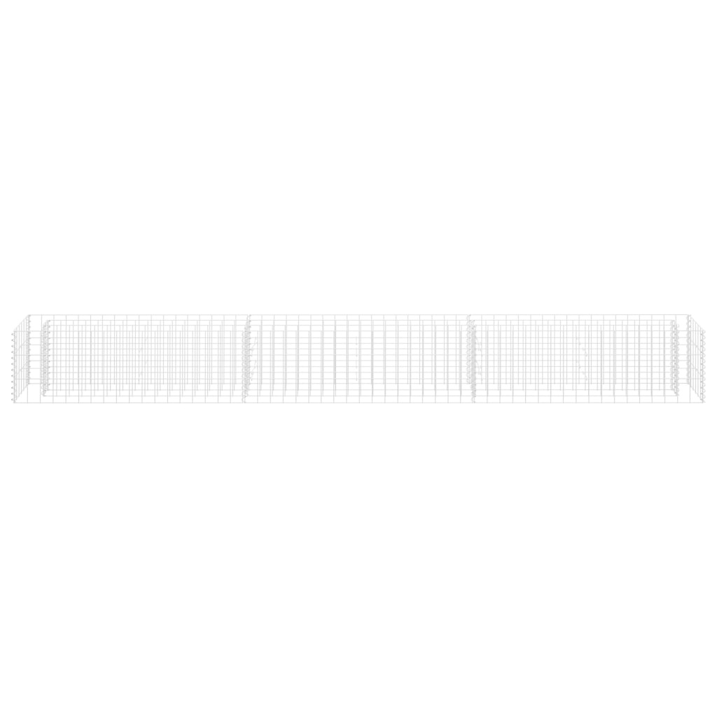 VidaXL Gabion plantenbak verhoogd 270x30x30 cm gegalvaniseerd staal
