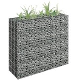 vidaXL Gabion plantenbak verhoogd 90x30x90 cm gegalvaniseerd staal