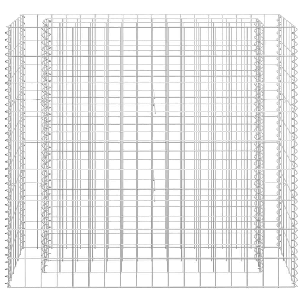 vidaXL Gabion plantenbak verhoogd 90x30x90 cm gegalvaniseerd staal