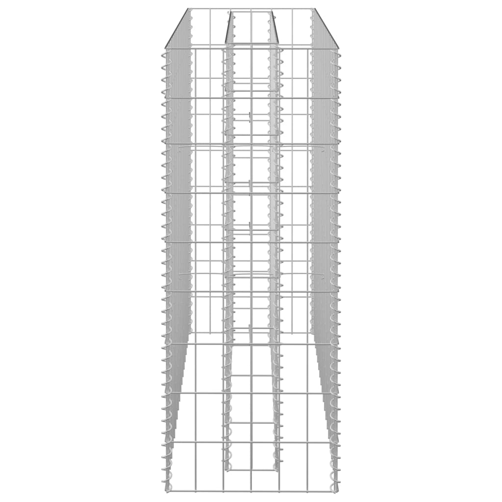 vidaXL Gabion plantenbak verhoogd 90x30x90 cm gegalvaniseerd staal