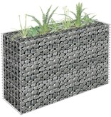 vidaXL Gabion plantenbak verhoogd 90x30x60 cm gegalvaniseerd staal