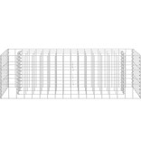 vidaXL Gabion plantenbak verhoogd 90x30x30 cm gegalvaniseerd staal