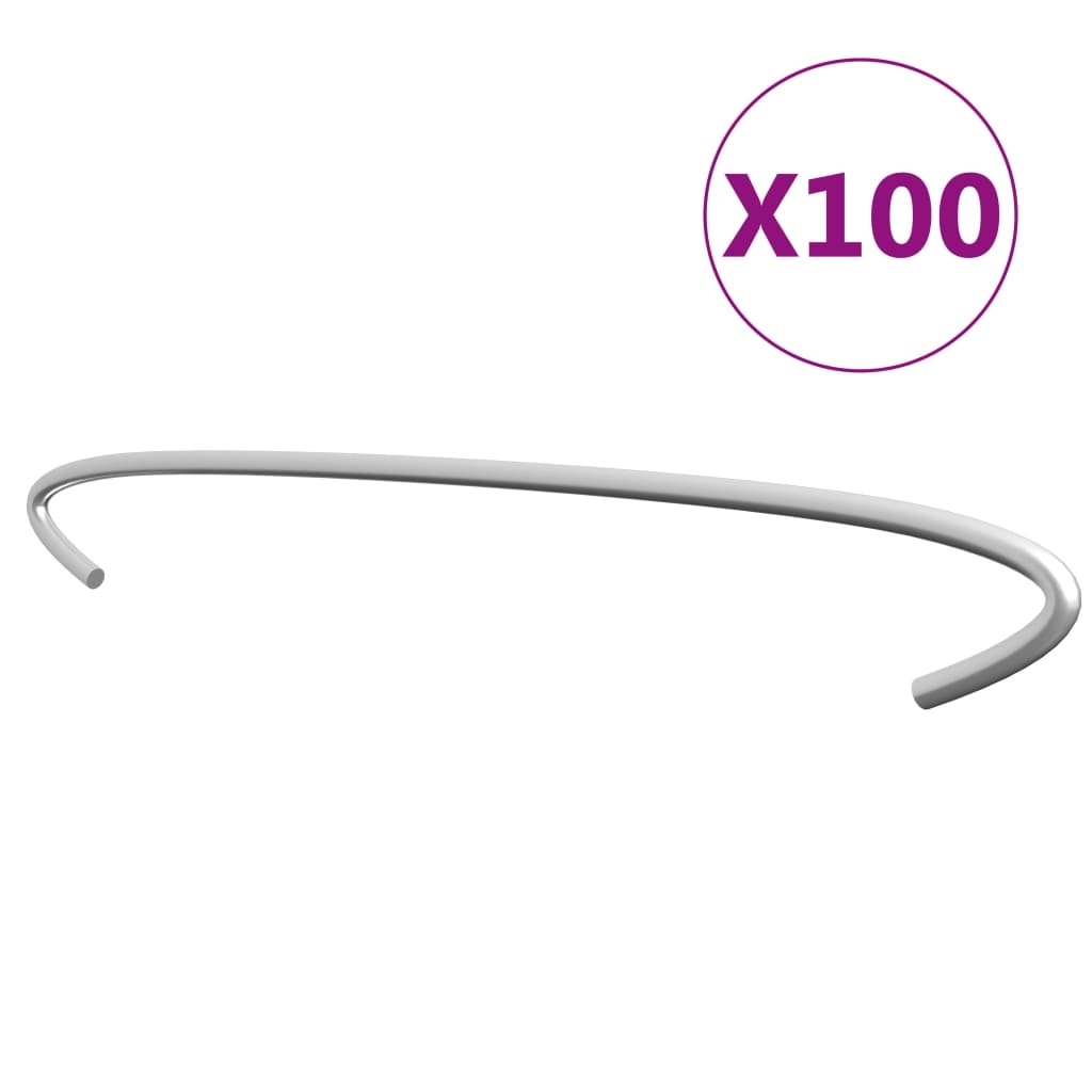 VidaXL Gabionhaken 100 st 50 cm gegalvaniseerd staal