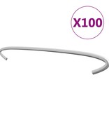 vidaXL Gabionhaken 100 st 30 cm gegalvaniseerd staal