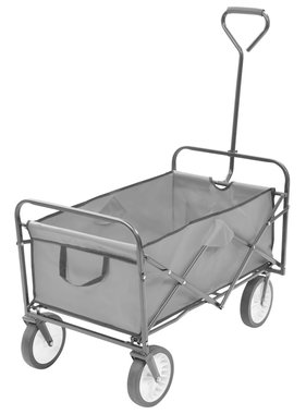 VidaXL Handkar inklapbaar staal grijs